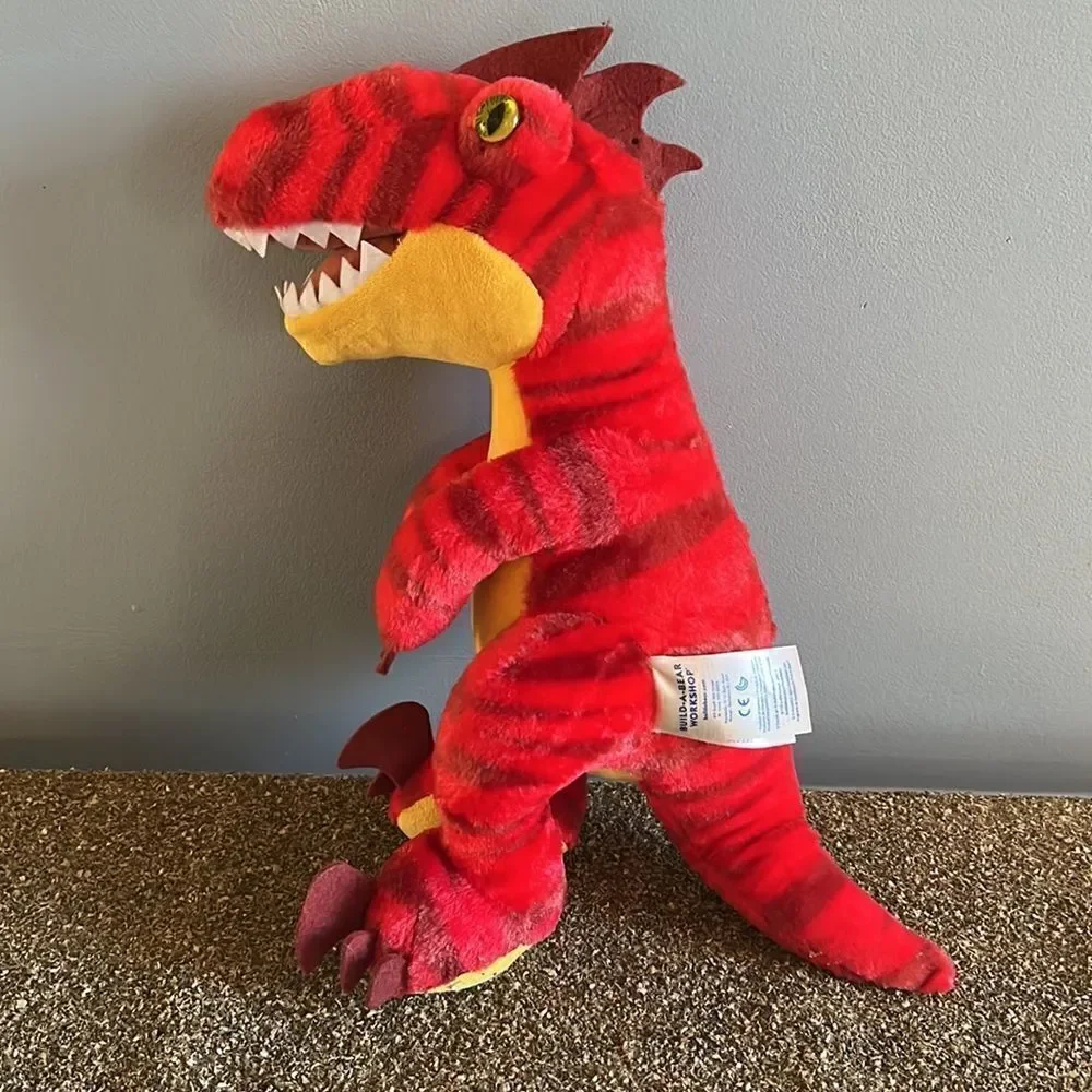 Build a bear Velociraptor Rare stuffed animal dinosaur
